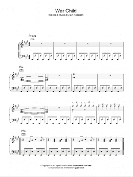page one of War Child (Piano, Vocal & Guitar Chords)