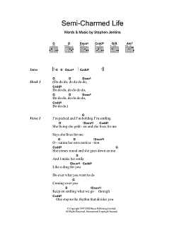 page one of Semi-Charmed Life (Guitar Chords/Lyrics)