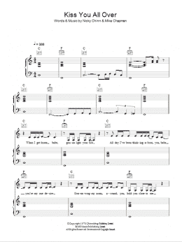 page one of Kiss You All Over (Piano, Vocal & Guitar Chords)