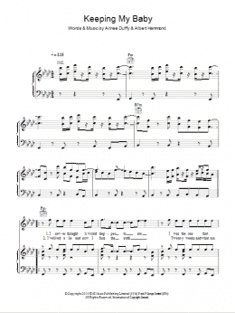 page one of Keeping My Baby (Piano, Vocal & Guitar Chords)