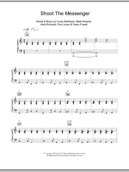 page one of Shoot The Messenger (Piano, Vocal & Guitar Chords)