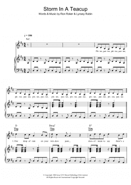 page one of Storm In A Teacup (Piano, Vocal & Guitar Chords)