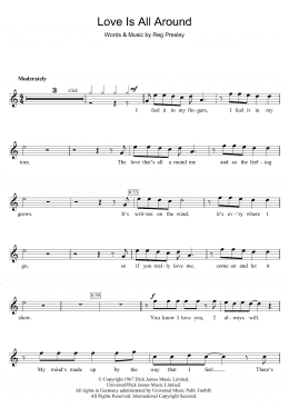 page one of Love Is All Around (Flute Solo)