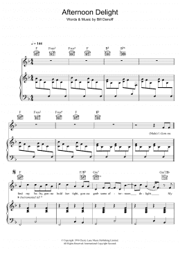 page one of Afternoon Delight (Piano, Vocal & Guitar Chords)