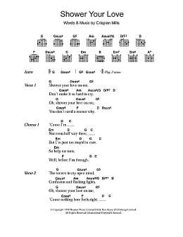 page one of Shower Your Love (Guitar Chords/Lyrics)