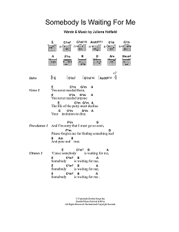 page one of Somebody Is Waiting For Me (Guitar Chords/Lyrics)