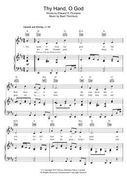 page one of Thy Hand, O God (Piano, Vocal & Guitar Chords)
