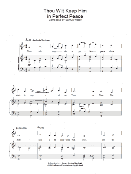 page one of Thou Wilt Keep Him In Perfect Peace (Piano & Vocal)