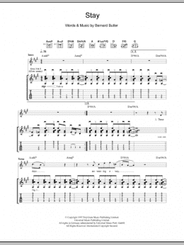 page one of Stay (Guitar Tab)