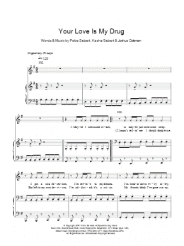 page one of Your Love Is My Drug (Piano, Vocal & Guitar Chords)