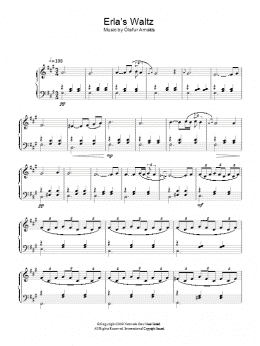 page one of Erla's Waltz (Piano Solo)