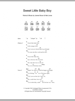 page one of Sweet Little Baby Boy (Guitar Chords/Lyrics)