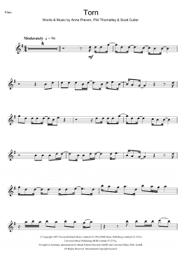 page one of Torn (Flute Solo)