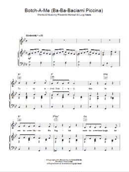 page one of Botch-A-Me (Ba-Ba-Baciami Piccina) (Piano, Vocal & Guitar Chords)