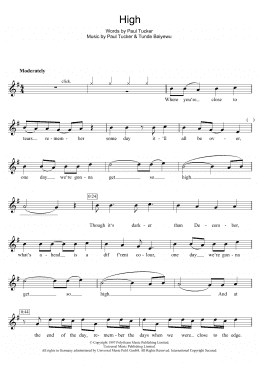 page one of High (Flute Solo)