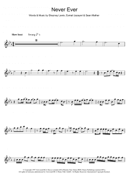 page one of Never Ever (Flute Solo)