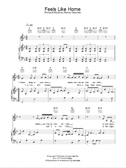 page one of Feels Like Home (Piano, Vocal & Guitar Chords)