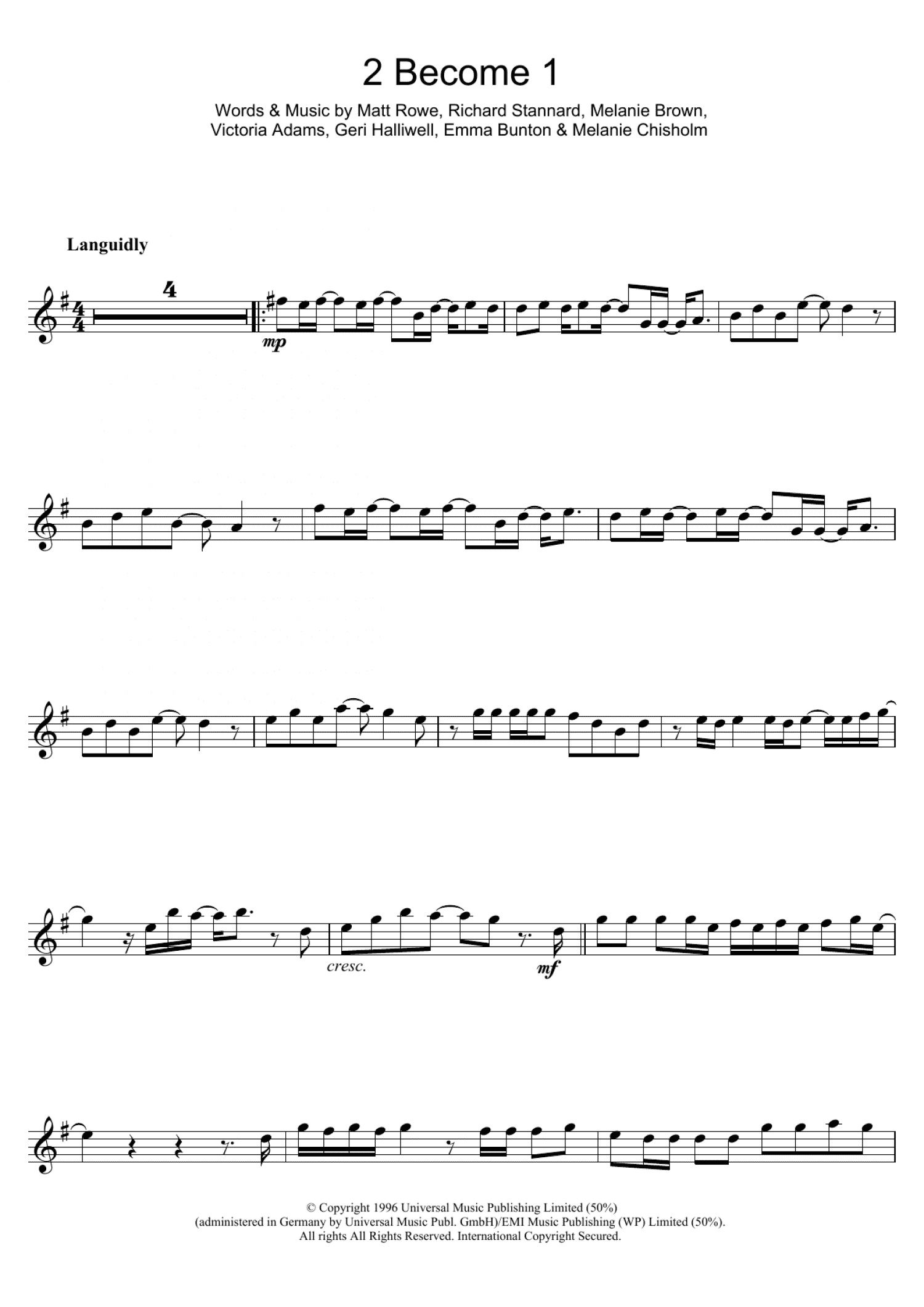 2 Become 1 (Clarinet Solo)