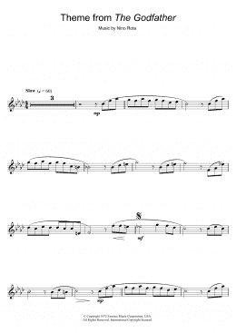 page one of Theme from The Godfather (Flute Solo)