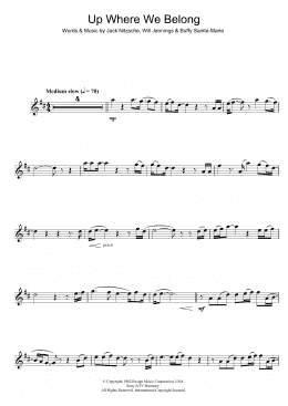 page one of Up Where We Belong (from An Officer And A Gentleman) (Clarinet Solo)