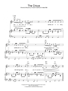 page one of The Circus (Piano, Vocal & Guitar Chords)