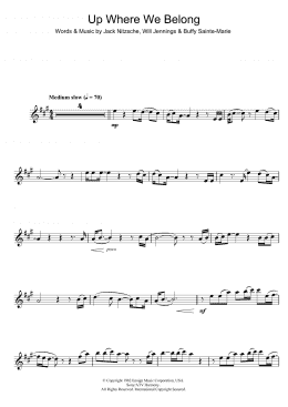 page one of Up Where We Belong (from An Officer And A Gentleman) (Alto Sax Solo)