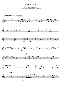 page one of Satin Doll (Flute Solo)