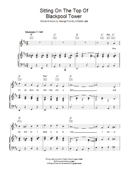 page one of Sitting On Top Of Blackpool Tower (Piano, Vocal & Guitar Chords)