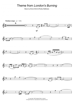 page one of Theme from London's Burning (Flute Solo)