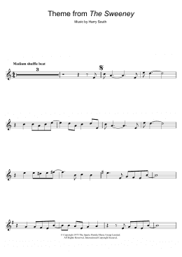 page one of Theme from The Sweeney (Flute Solo)