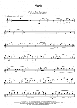 page one of Maria (Flute Solo)