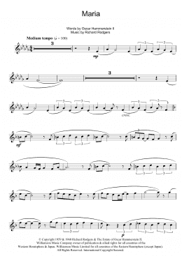 page one of Maria (from The Sound of Music) (Alto Sax Solo)