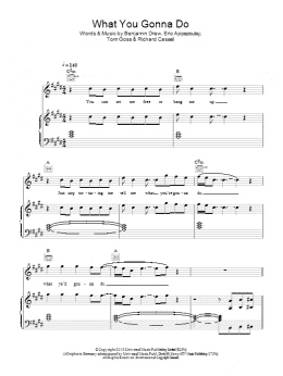 page one of What You Gonna Do (Piano, Vocal & Guitar Chords)