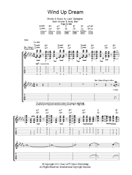 page one of Wind Up Dream (Guitar Tab)