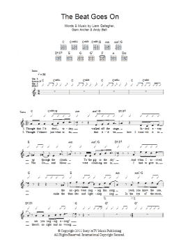 page one of The Beat Goes On (Guitar Tab)