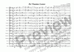 page one of Vlaamse Leeuw (for fanfare band)