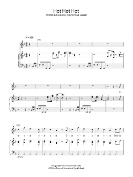 page one of Hot Hot Hot (Piano, Vocal & Guitar Chords)