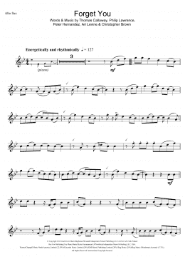 page one of Forget You (Alto Sax Solo)