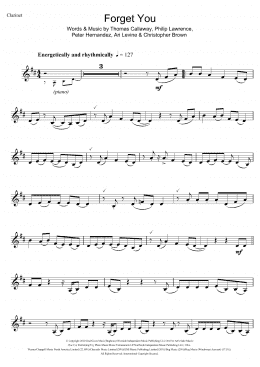 page one of Forget You (Clarinet Solo)