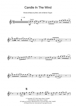 page one of Candle In The Wind (Flute Solo)