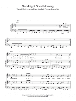 page one of Goodnight Good Morning (Piano, Vocal & Guitar Chords)