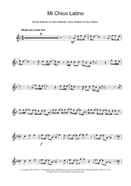page one of Mi Chico Latino (Clarinet Solo)