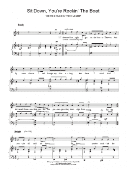 page one of Sit Down You're Rockin' The Boat (Piano & Vocal)