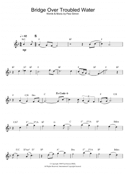 page one of Bridge Over Troubled Water (Flute Solo)