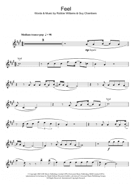 page one of Feel (Clarinet Solo)