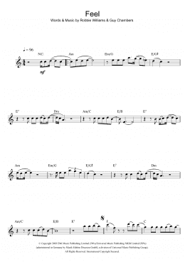 page one of Feel (Alto Sax Solo)