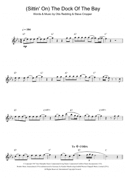 page one of (Sittin' On) The Dock Of The Bay (Flute Solo)