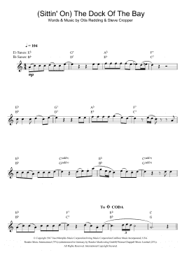 page one of (Sittin' On) The Dock Of The Bay (Alto Sax Solo)