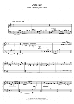 page one of Amulet (Piano Solo)