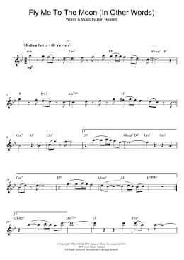 page one of Fly Me To The Moon (In Other Words) (Tenor Sax Solo)
